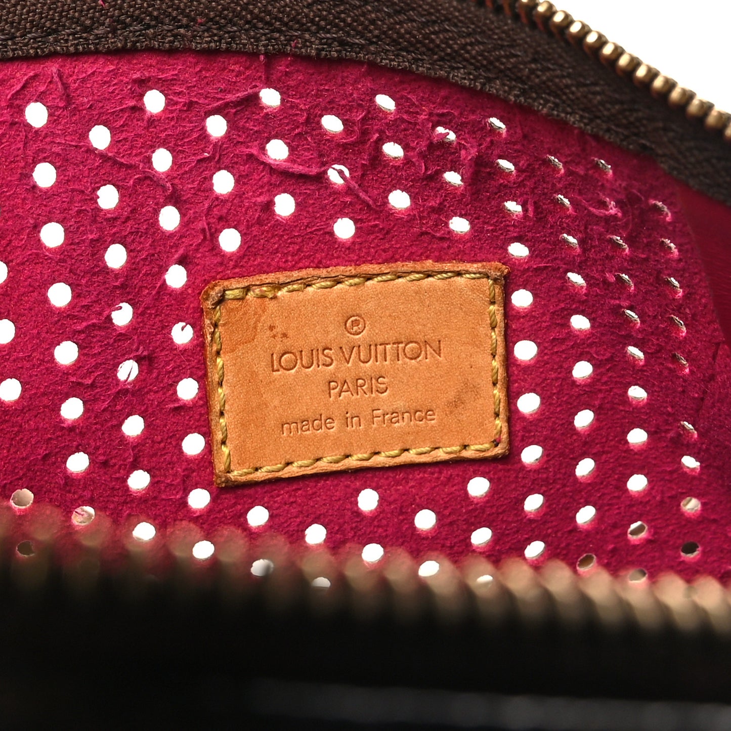 Monogram Perforated Speedy 30 Fuchsia