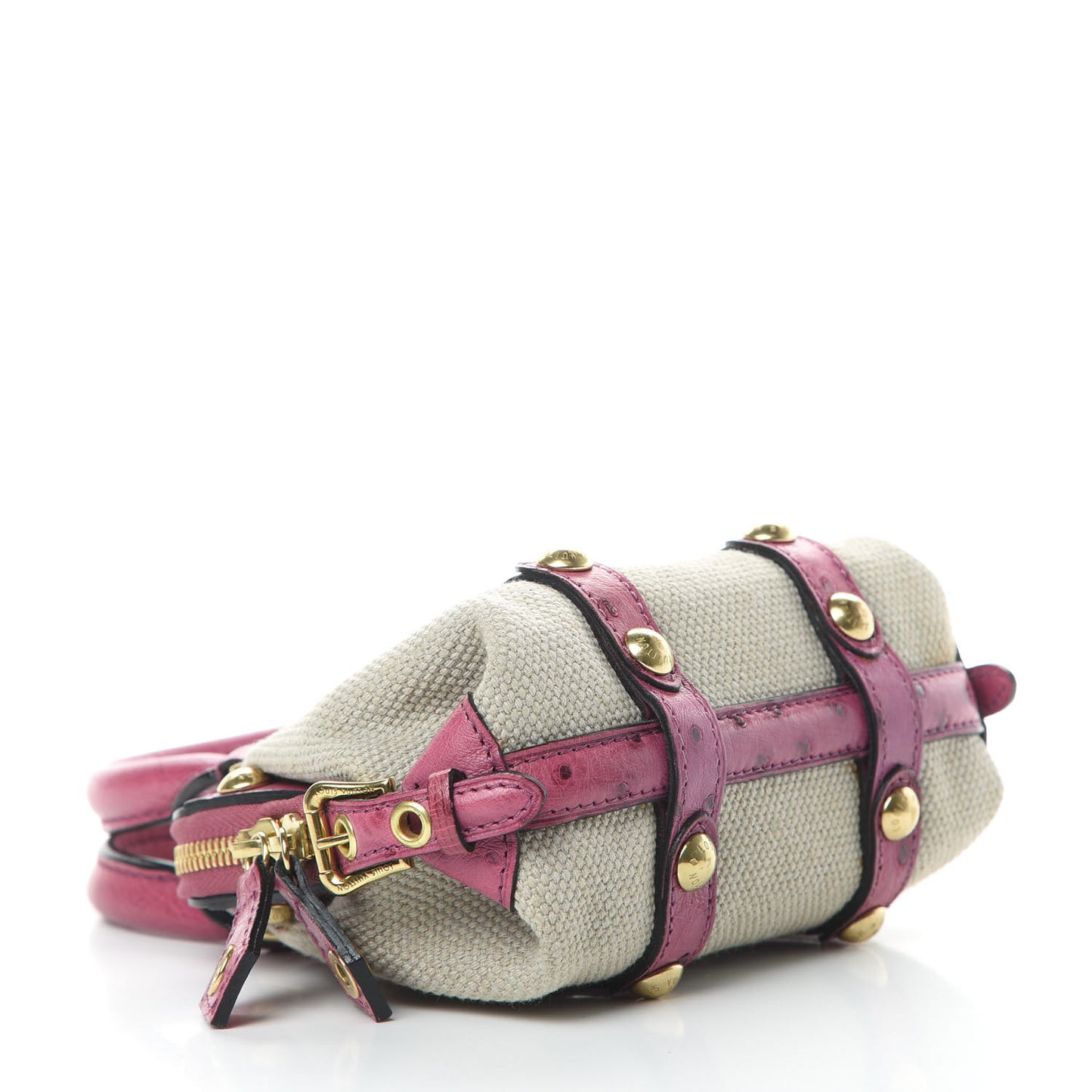 Toile Ostrich Trianon Sac de Nuit PM Lilac