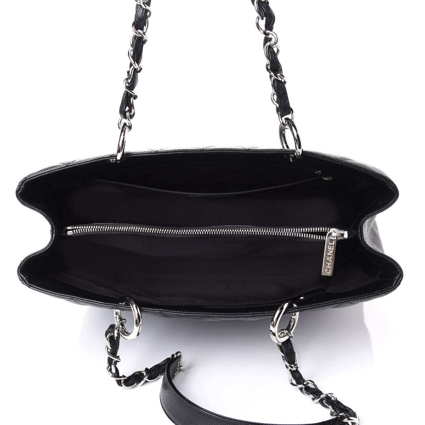 Caviar Quilted Grand Shopping Tote GST Black