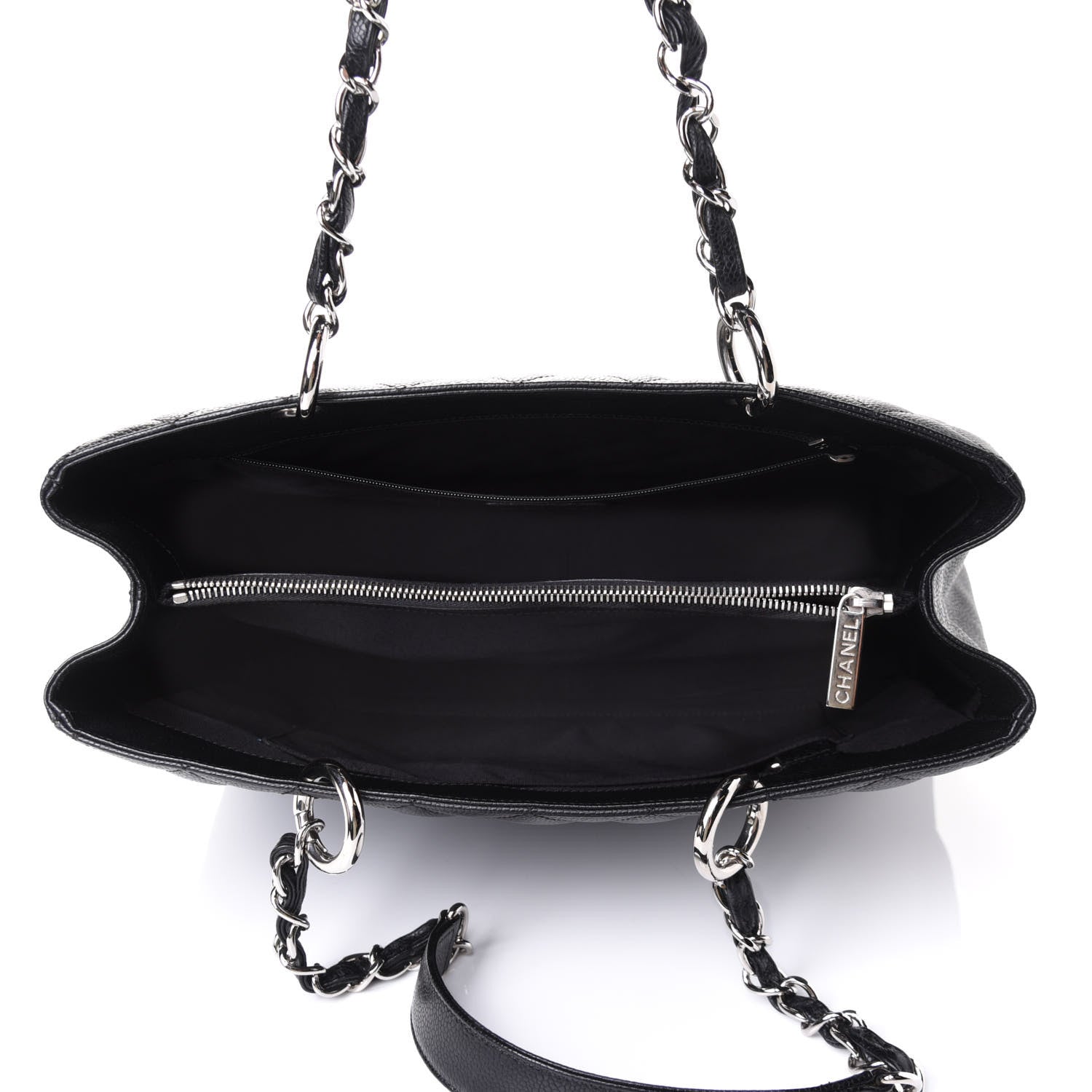 Chanel Caviar Quilted Grand Shopping Tote GST Black 4 of 5