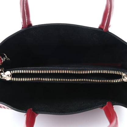Lanvin Calfskin Perforated Logo Tote Red 4 of 9