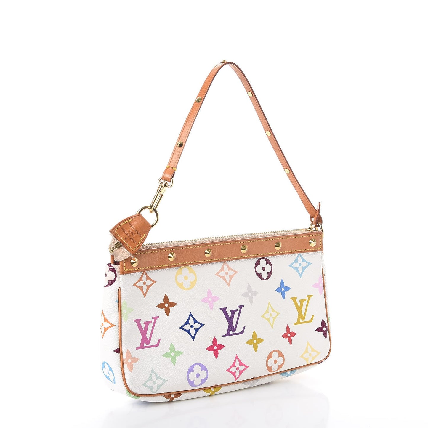 Monogram Multicolor Pochette Accessories White