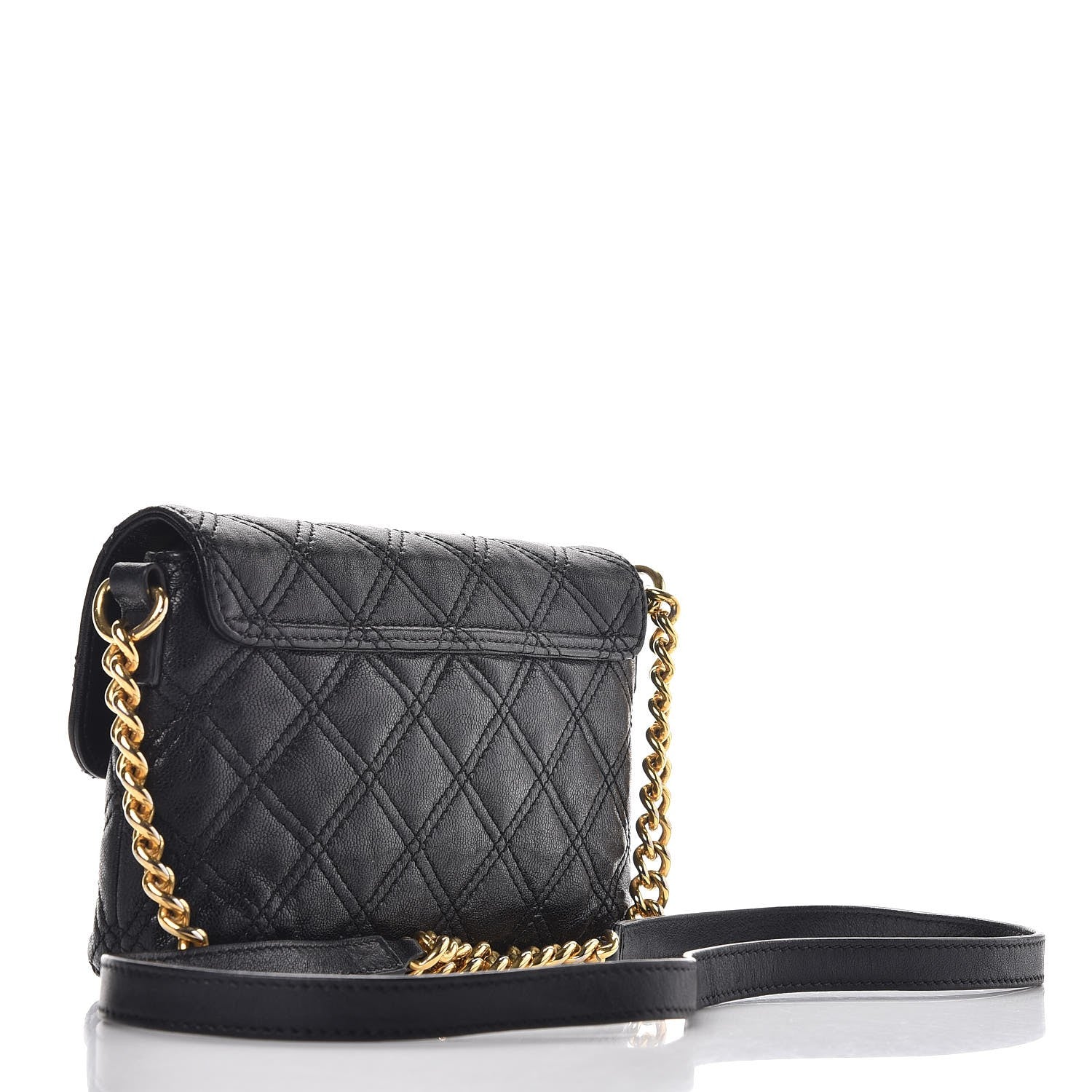 Marc Jacobs Lambskin Quilted Crossbody The Small Single Flap Black 3 of 8