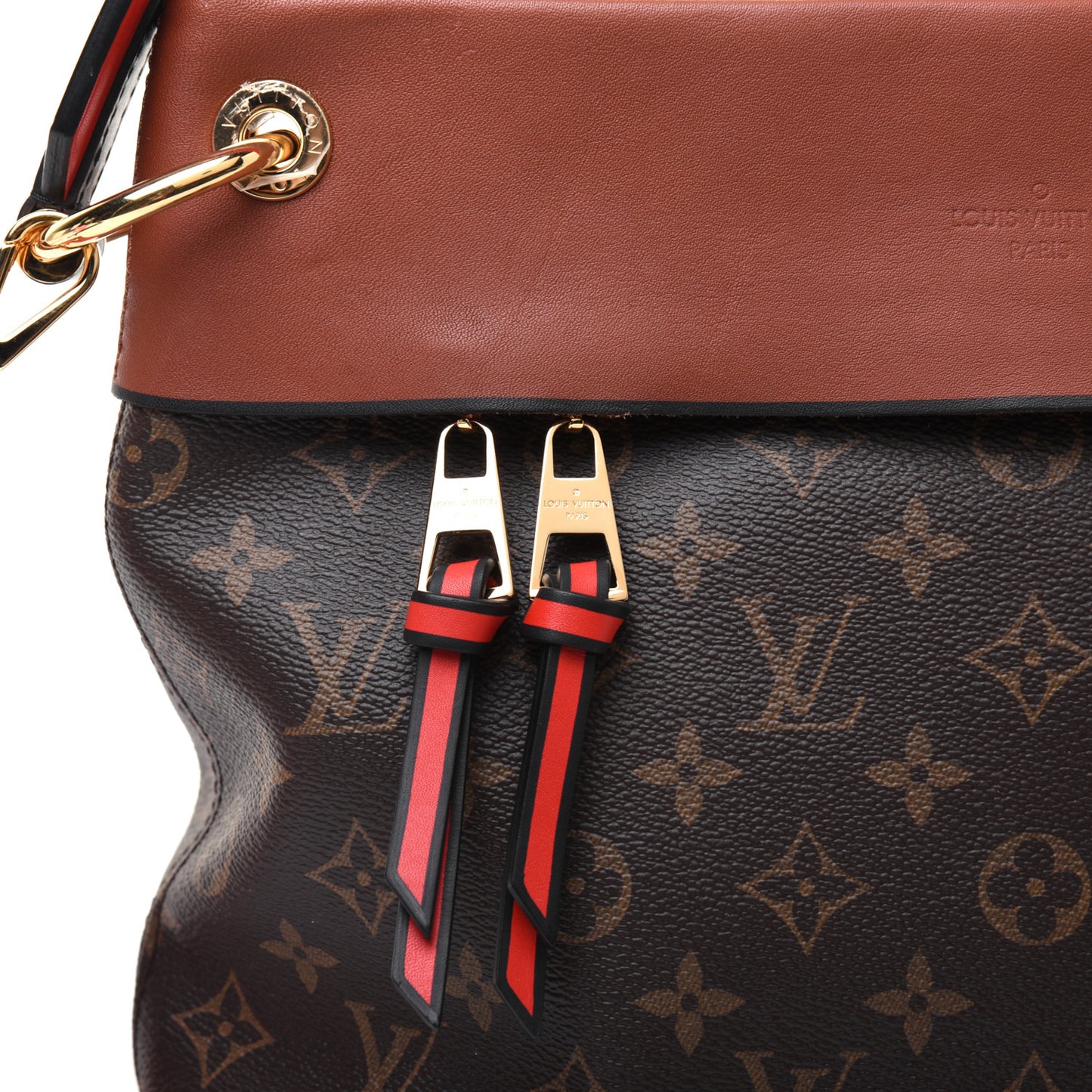 Monogram Tuileries Besace Caramel Rouge
