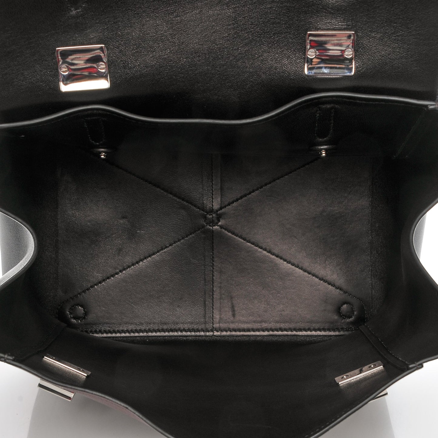 City Calf Convertible Top Handle Tote Granato Black