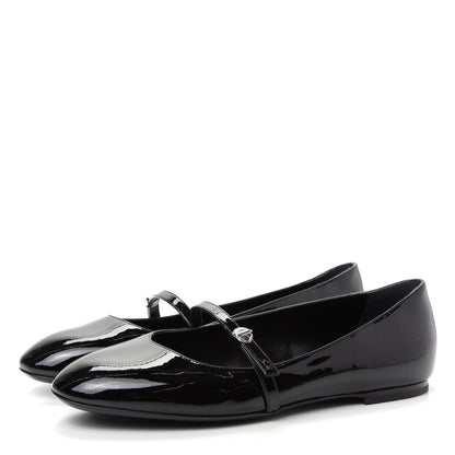Louis Vuitton Patent Uniformes Ballet Flats 39 Black 3 of 10