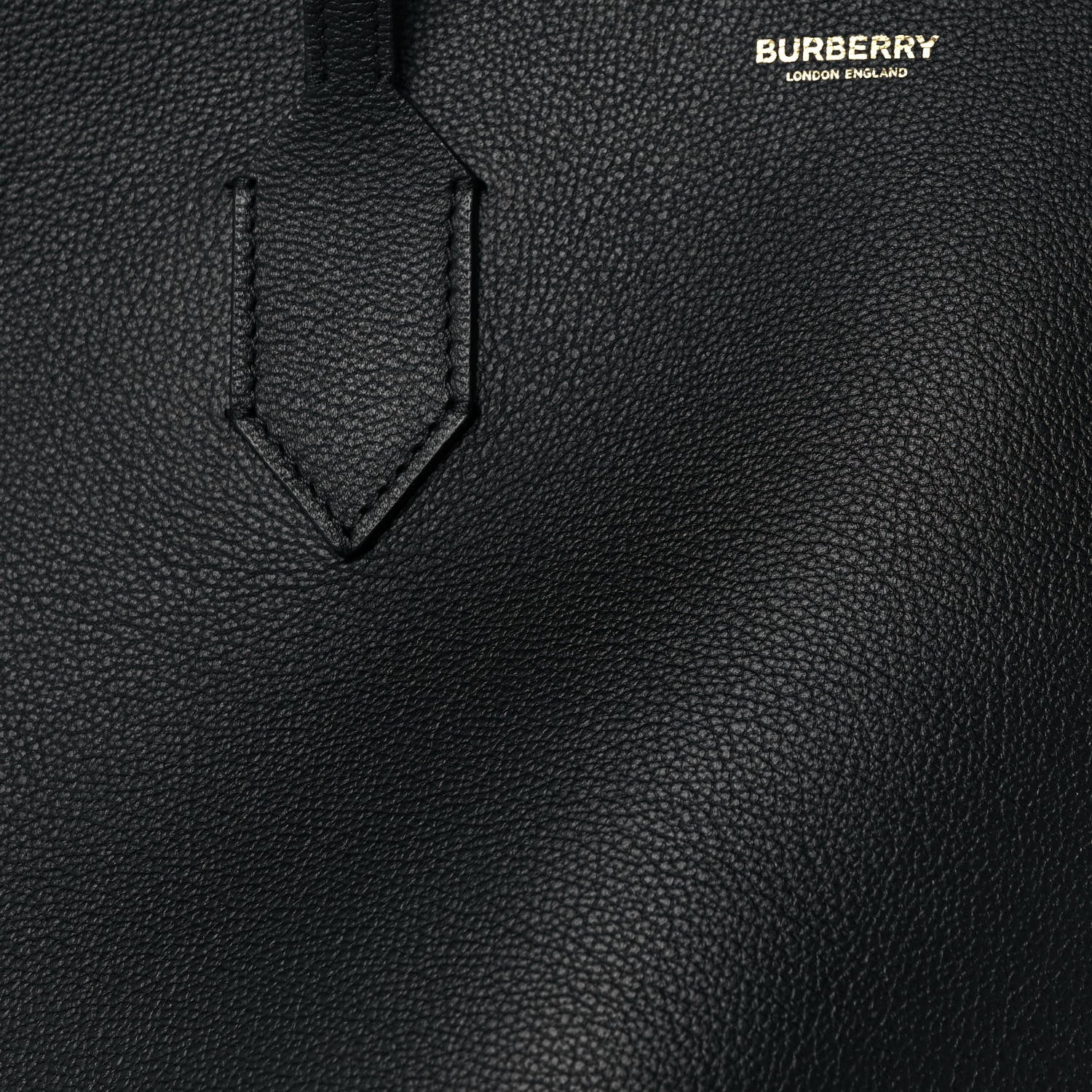 Burberry Calfskin Large Society Tote Black 7 of 12