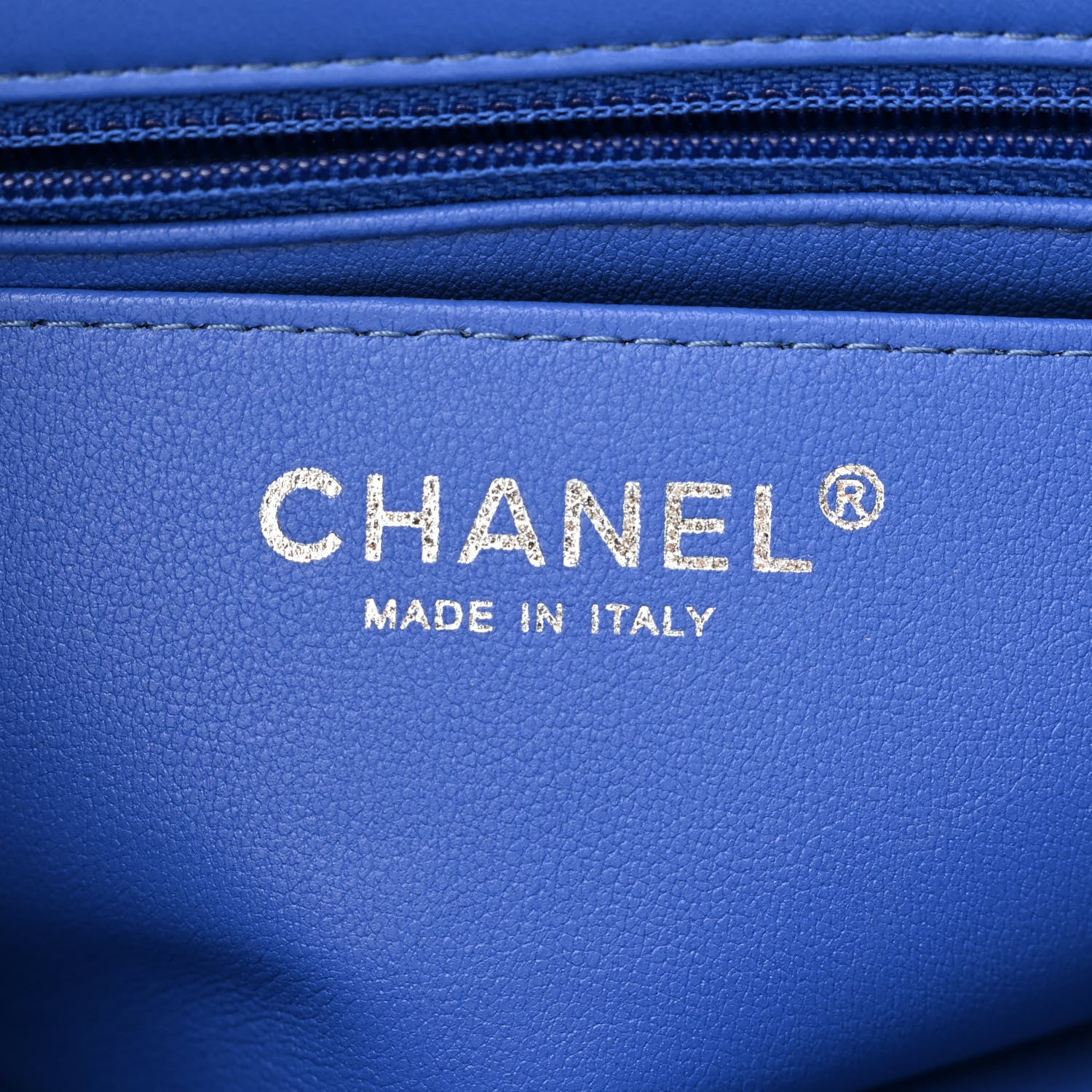 Chanel Lambskin Quilted Mini Rectangular Flap Royal Blue 6 of 11