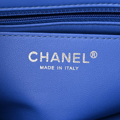 Chanel Lambskin Quilted Mini Rectangular Flap Royal Blue 6 of 11