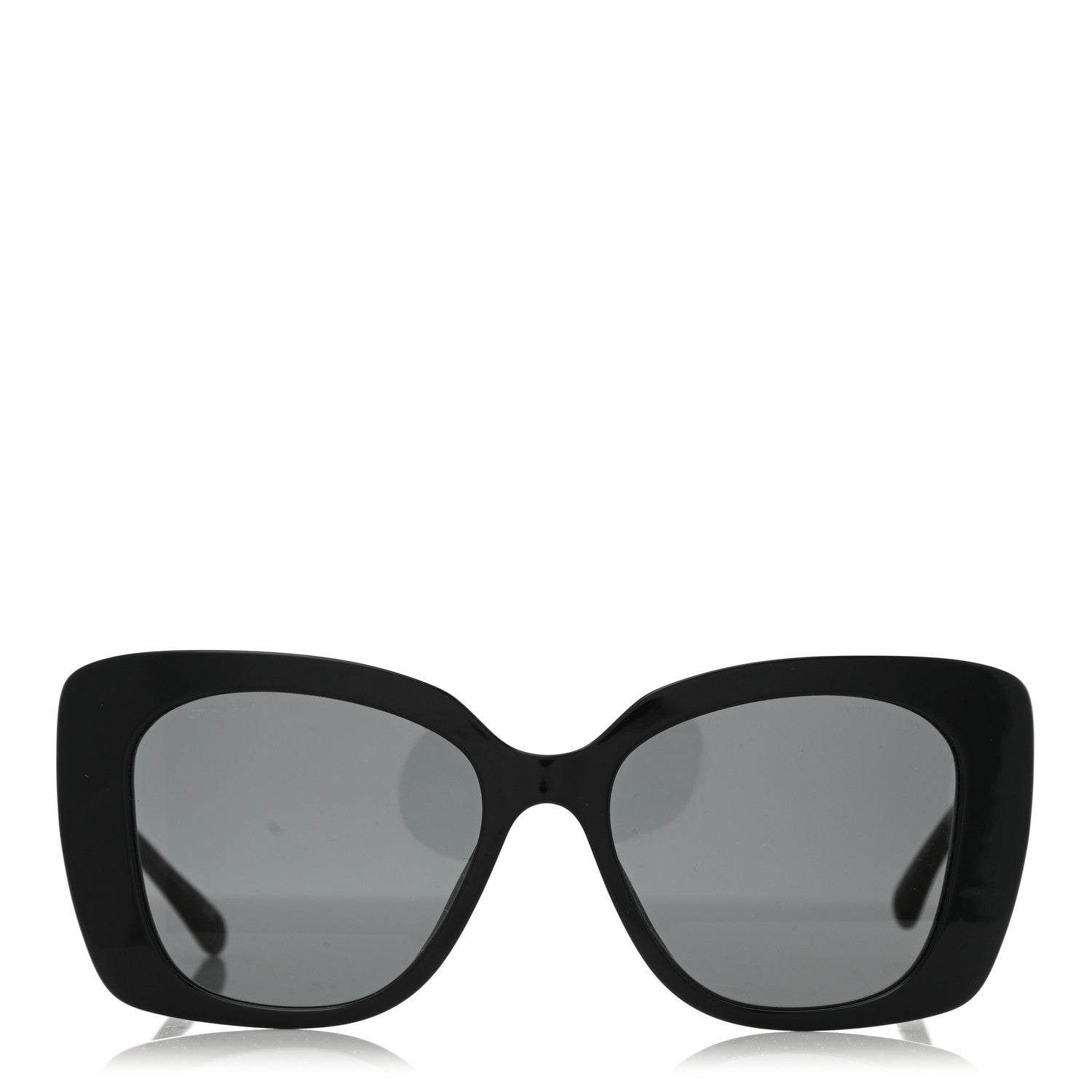 Chanel Acetate Strass Square Sunglasses 5422-B Black White 2 of 7