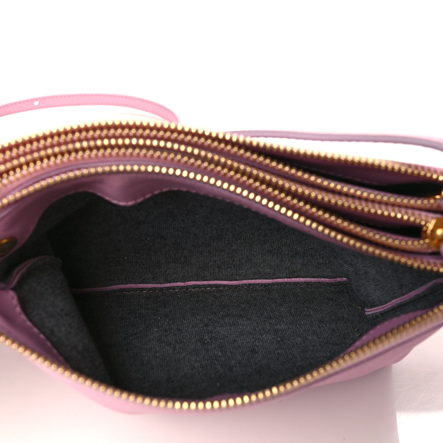 Lambskin Small Trio Crossbody Bag Pink
