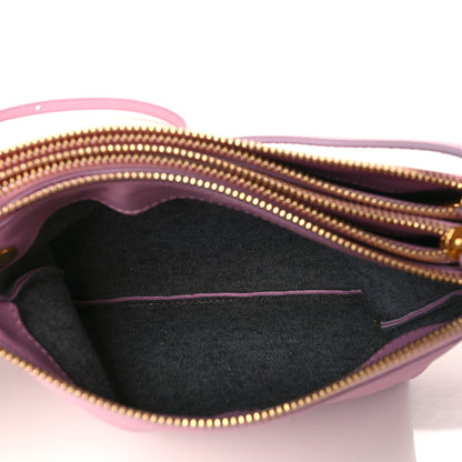 Celine Lambskin Small Trio Crossbody Bag Pink 6 of 10