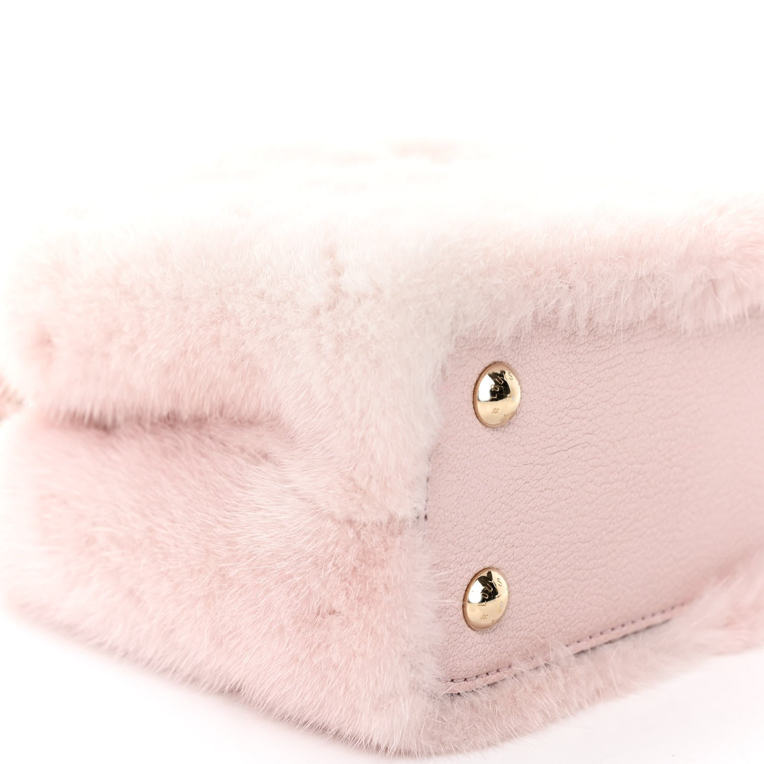 Louis Vuitton Mink Calfskin Goatskin Capucines Mini Rosewater Pink 8 of 9