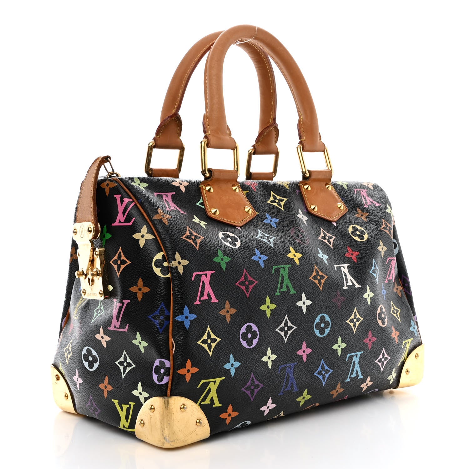 Louis Vuitton Monogram Multicolor Speedy 30 Black 3 of 12