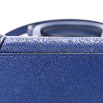 Celine Drummed Calfskin Nano Luggage Indigo 19 of 21