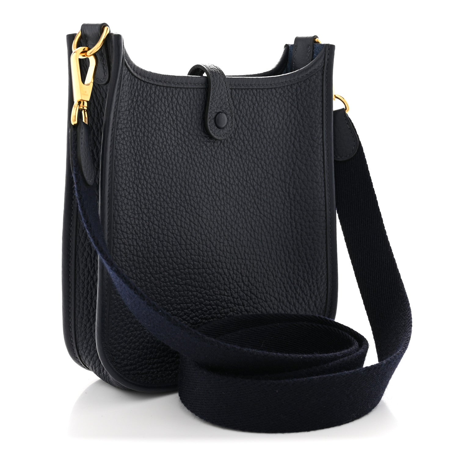 Hermes Taurillon Clemence Evelyne TPM Bleu Nuit 3 of 11