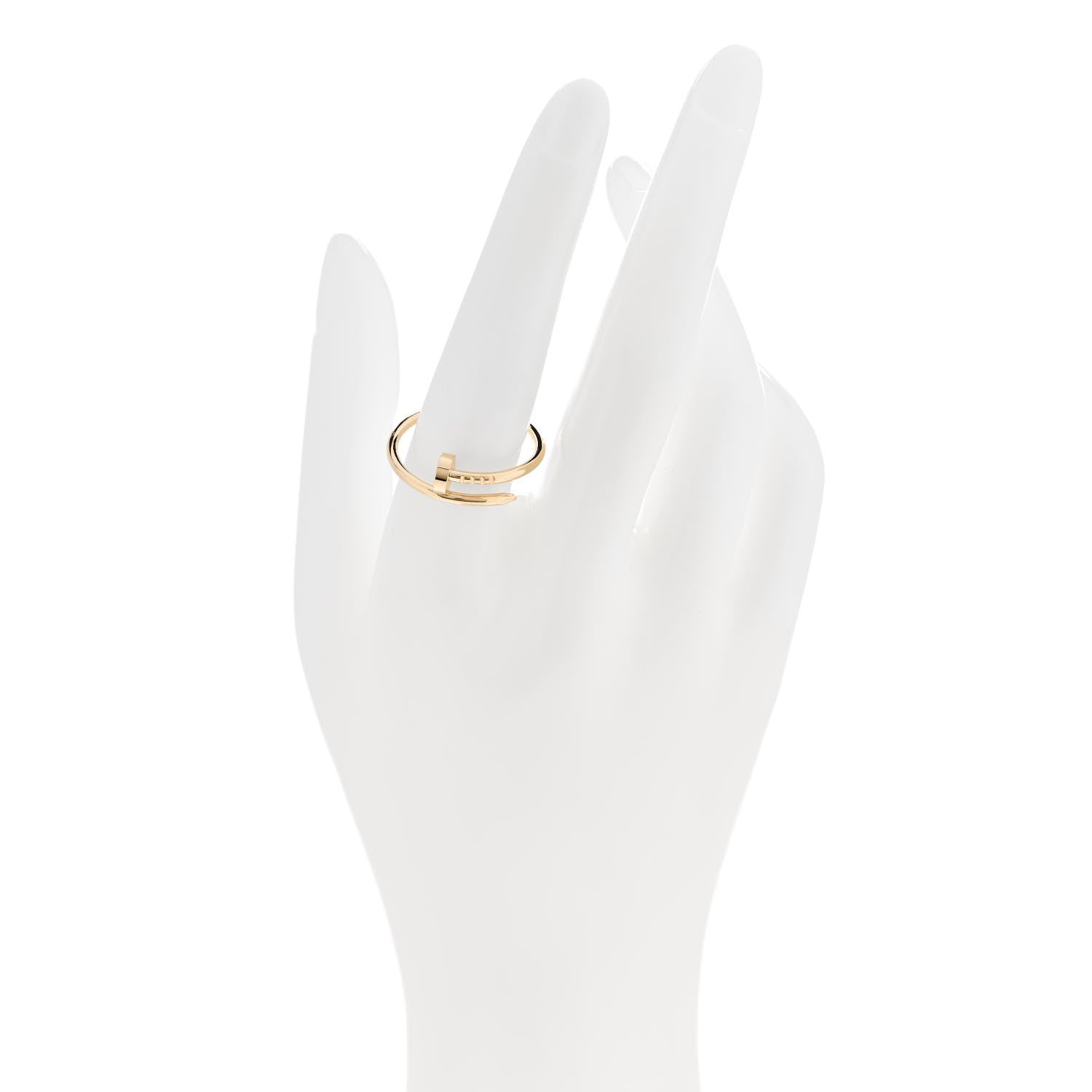 Cartier 18K Yellow Gold Small Juste Un Clou Ring 60 9 2 of 5