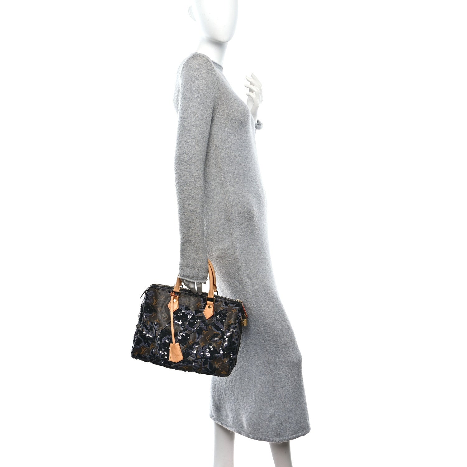 Louis Vuitton Monogram Fleur De Jais Sequins Speedy 30 2 of 11
