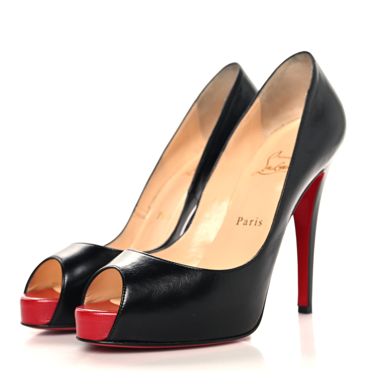 Christian Louboutin Kid Very Prive 120 Pumps 38.5 Black 4 of 10