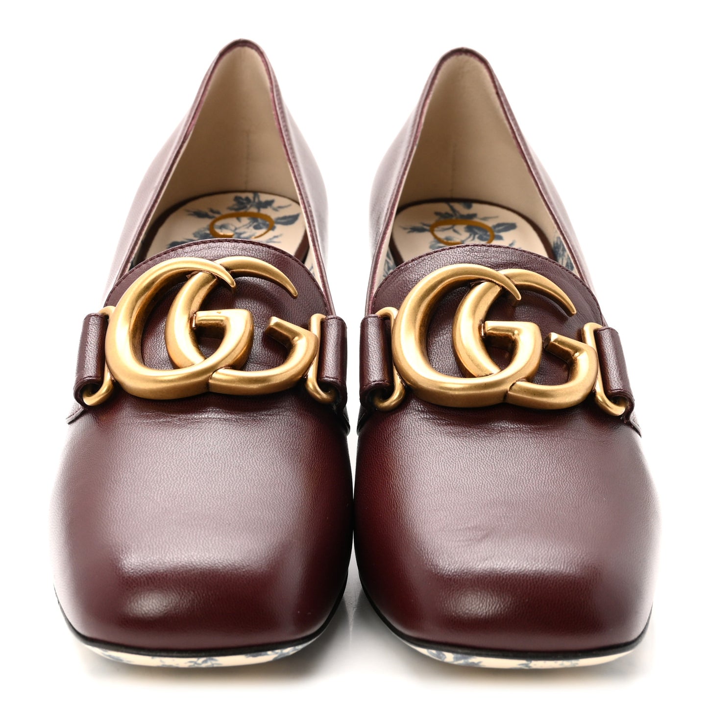 Malaga Kid GG Victoire 55mm Loafer Pumps 36.5 Vintage Bordeaux