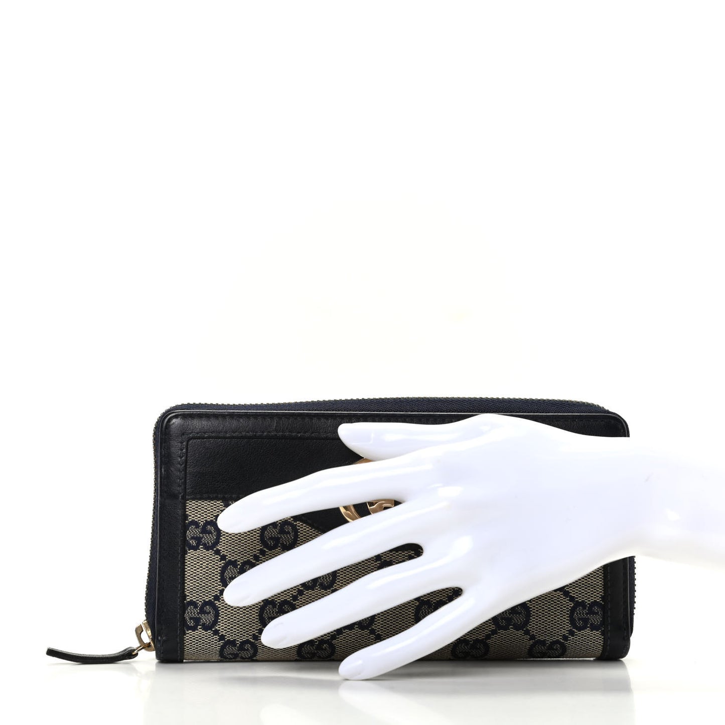 Monogram Margaux Calfskin Sukey Zip Around Wallet Beige Blue