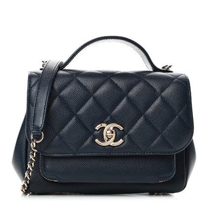 Chanel Caviar Quilted Small Business Affinity Flap Navy 1 of 4