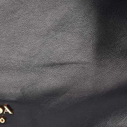 Prada Soft Calf Clutch Black 12 of 12