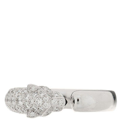 Cartier 18K White Gold Diamond Black Onyx Emerald Panthere De Cartier Ring 55 7.25 6 of 9