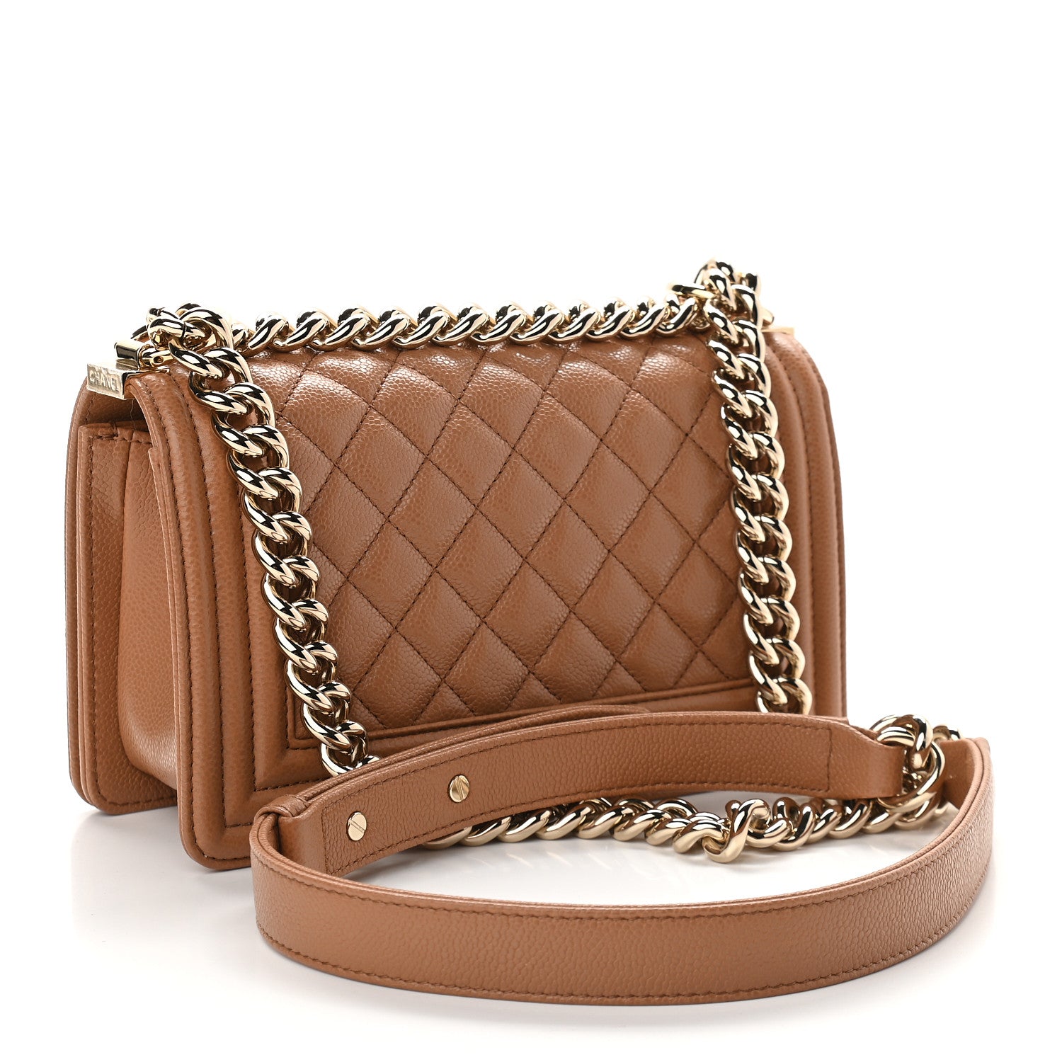 Chanel Caviar Quilted Small Boy Flap Brown 3 of 9
