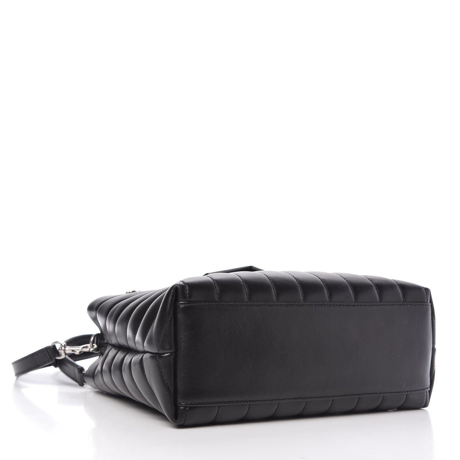 Saint Laurent Calfskin Y Quilted Monogram Small Loulou Shopper Black 4 of 10