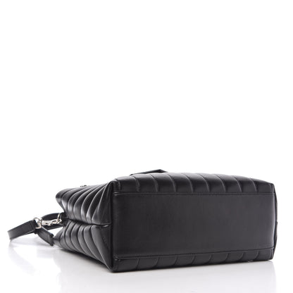 Saint Laurent Calfskin Y Quilted Monogram Small Loulou Shopper Black 4 of 10