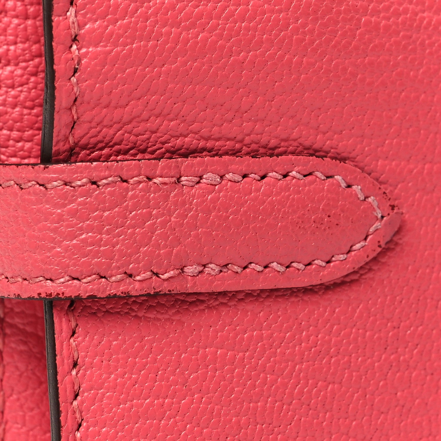 Hermes Chevre Mysore Kelly Longue Wallet Rose Lipstick 10 of 11