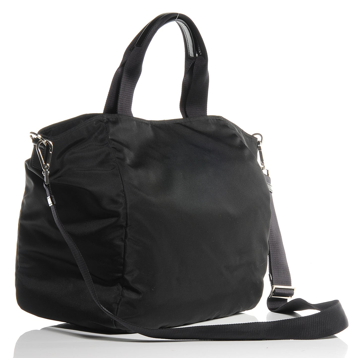 Tessuto Nylon Large Tote Nero Black
