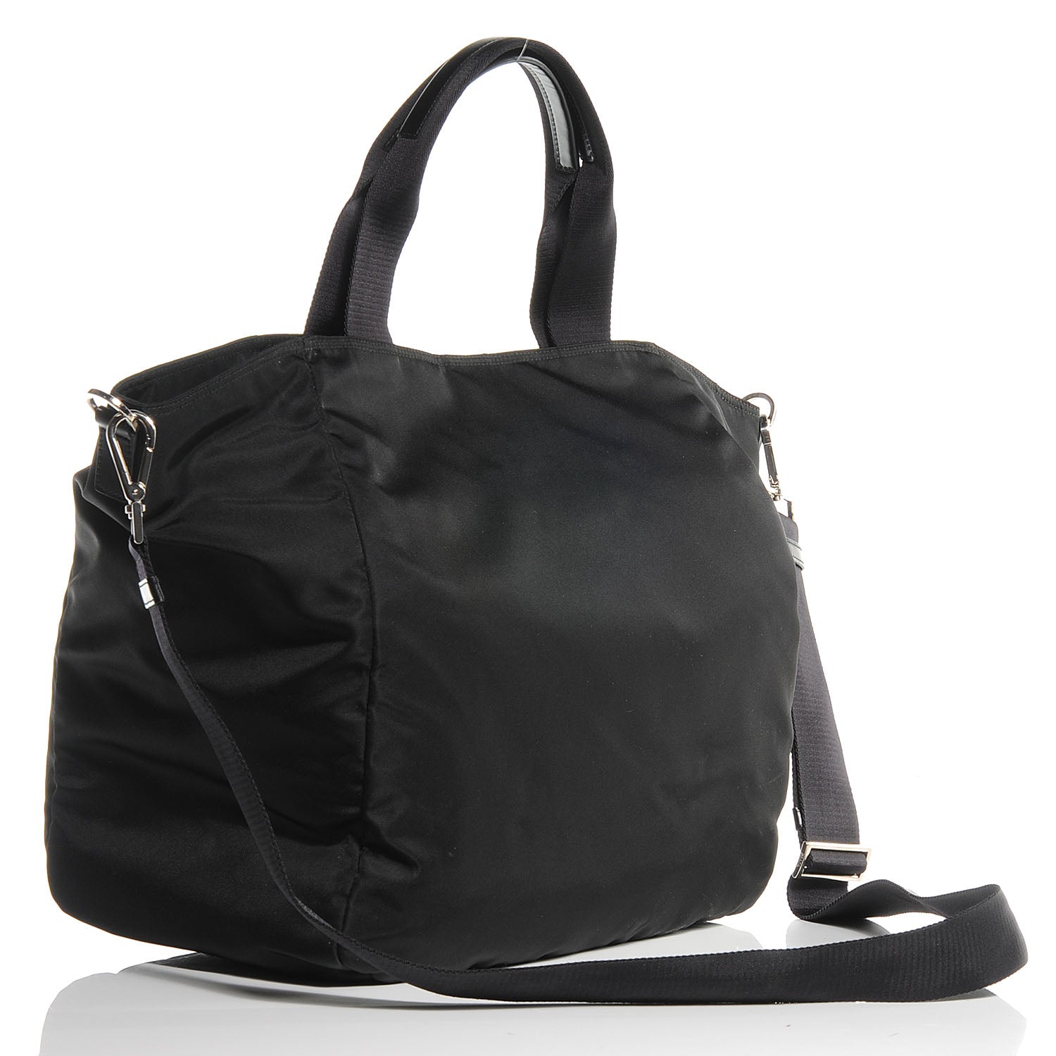 Prada Tessuto Nylon Large Tote Nero Black 3 of 11