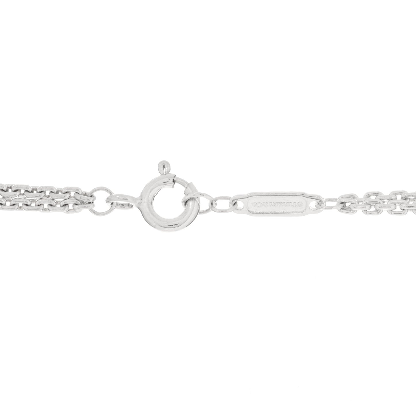 Sterling Silver Double HardWear Link Pendant Necklace