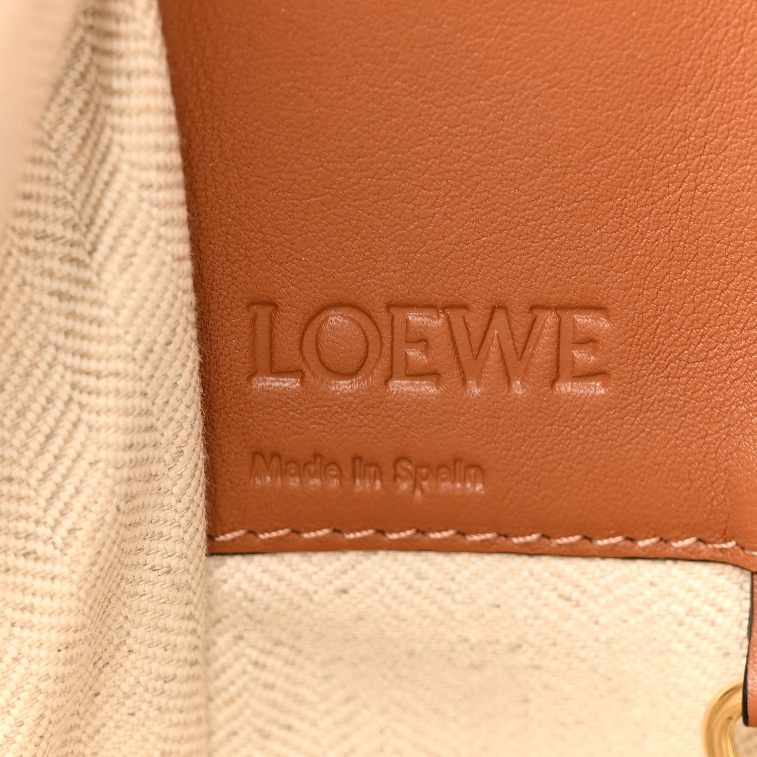 Loewe Canvas Calfskin Small Stripes Hammock Shoulder Bag Multicolor 6 of 11