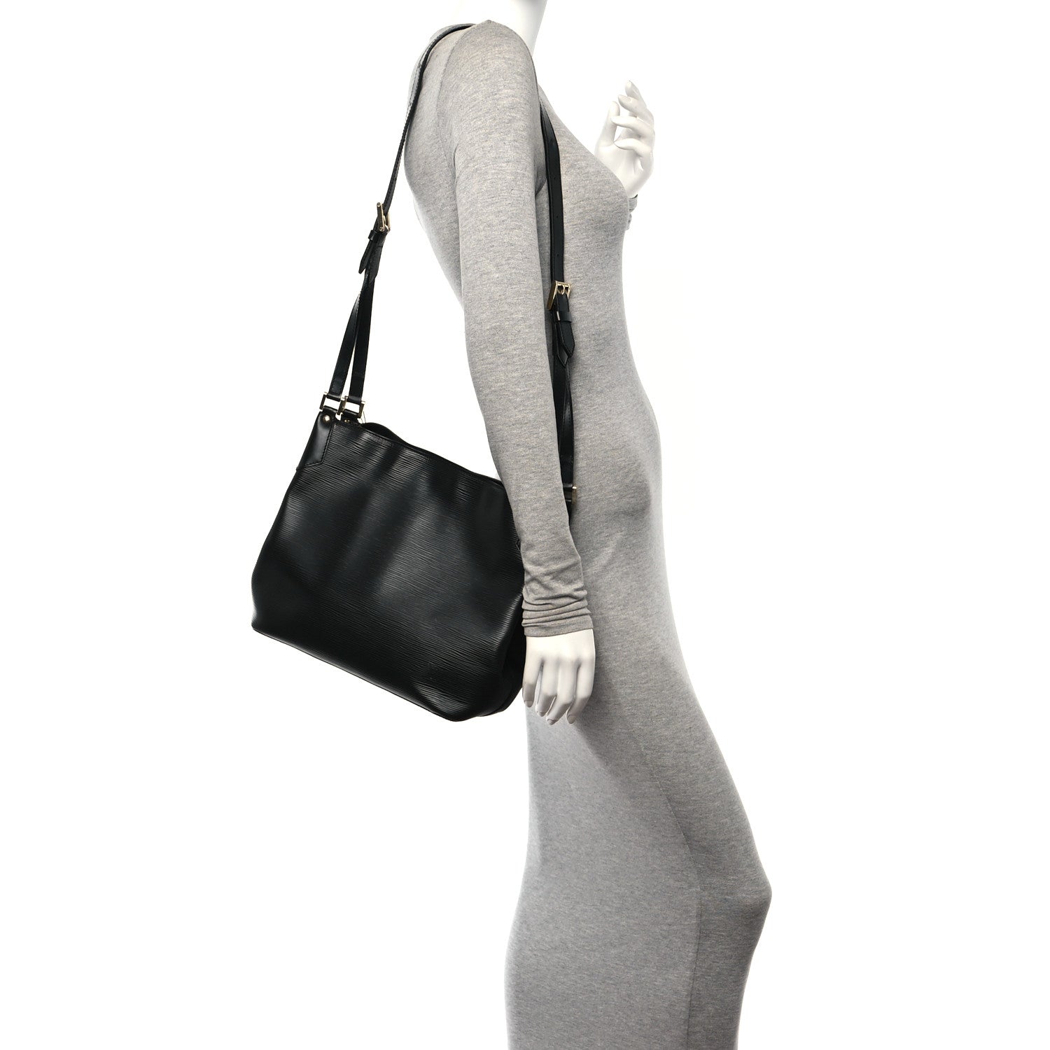 Louis Vuitton Epi Mandara MM Black 2 of 13