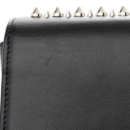 Christian Louboutin Calfskin Paris Spikes Paloma Clutch Black 11 of 12