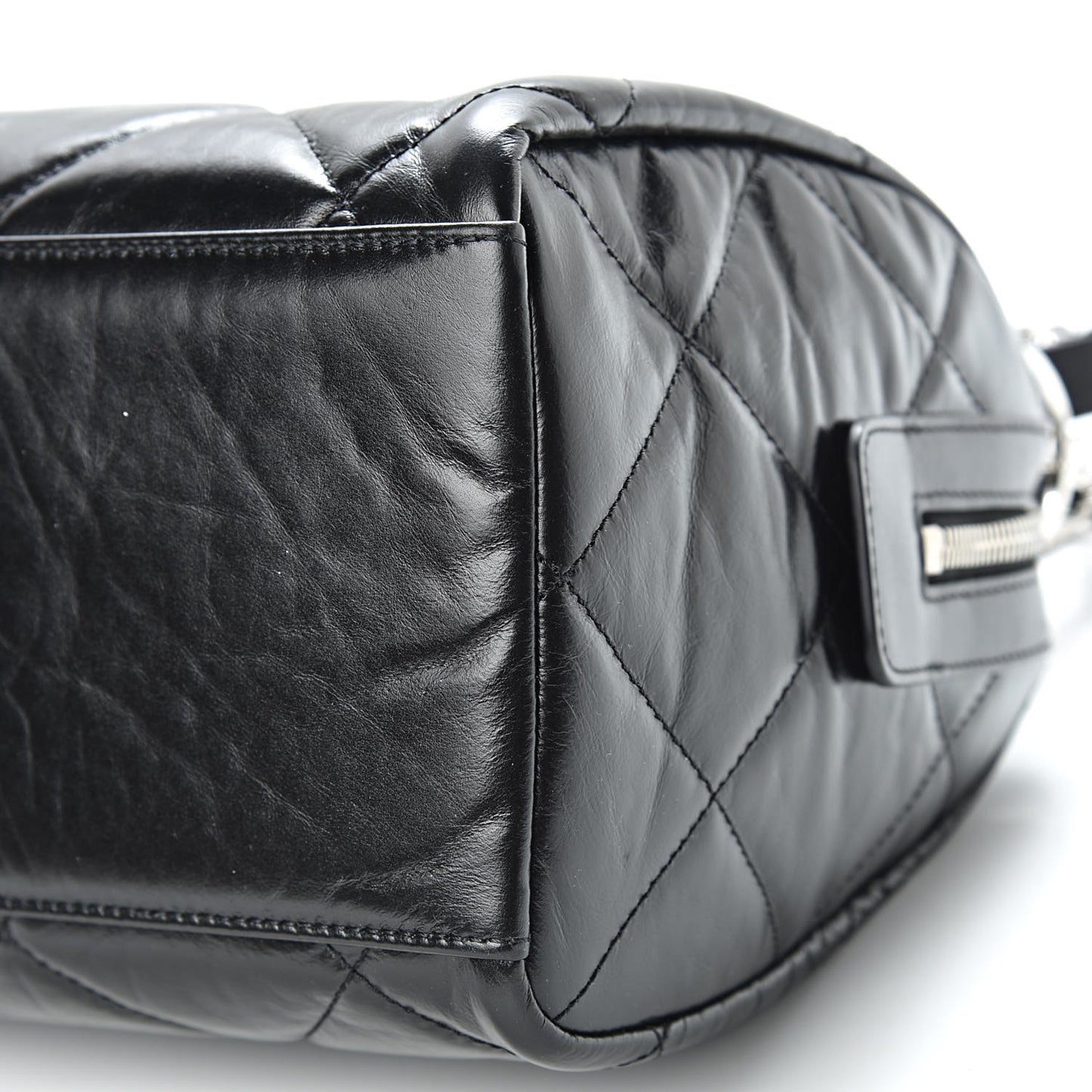 Calfskin Small Bowling Bag Black