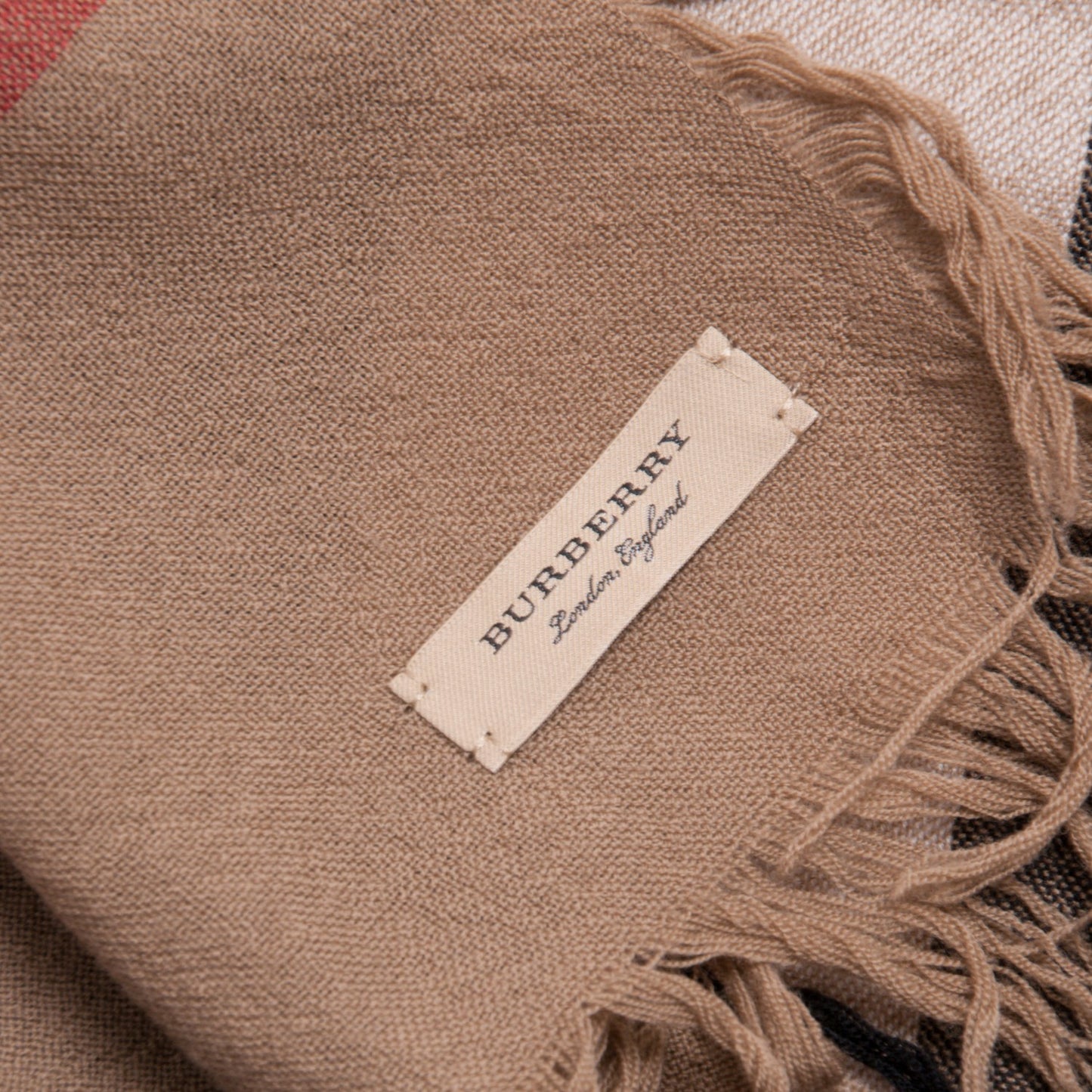 Merino Wool House Check Scarf