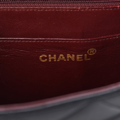 Chanel Lambskin Quilted XL Jumbo Single Flap Black 6 of 28
