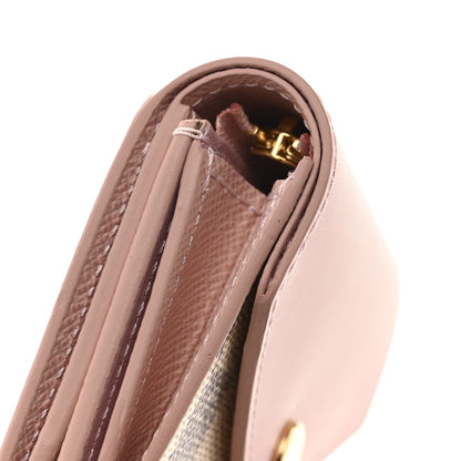 Louis Vuitton Damier Azur Zoe Wallet Rose Ballerine 8 of 9