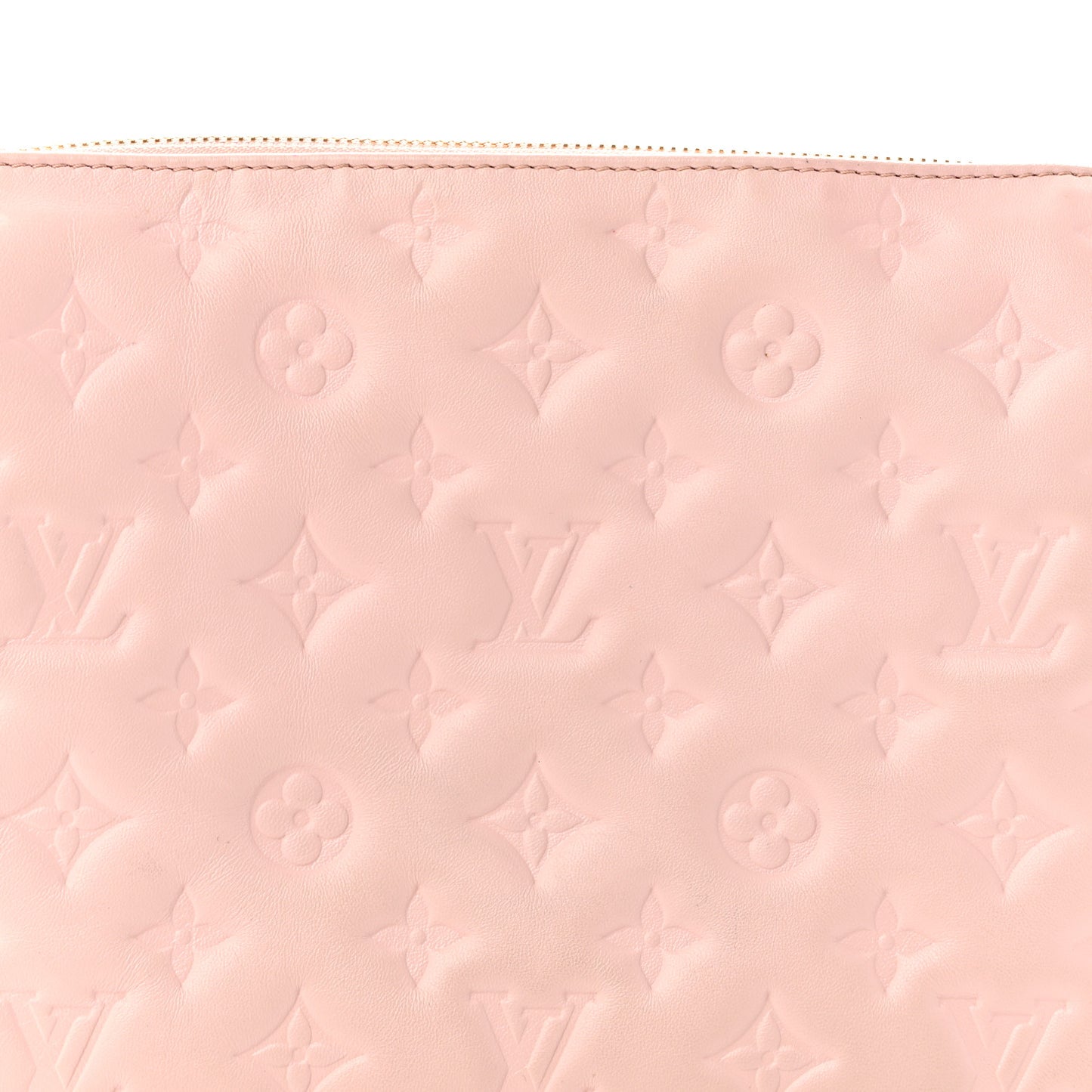 Lambskin Embossed Monogram Coussin PM Rose