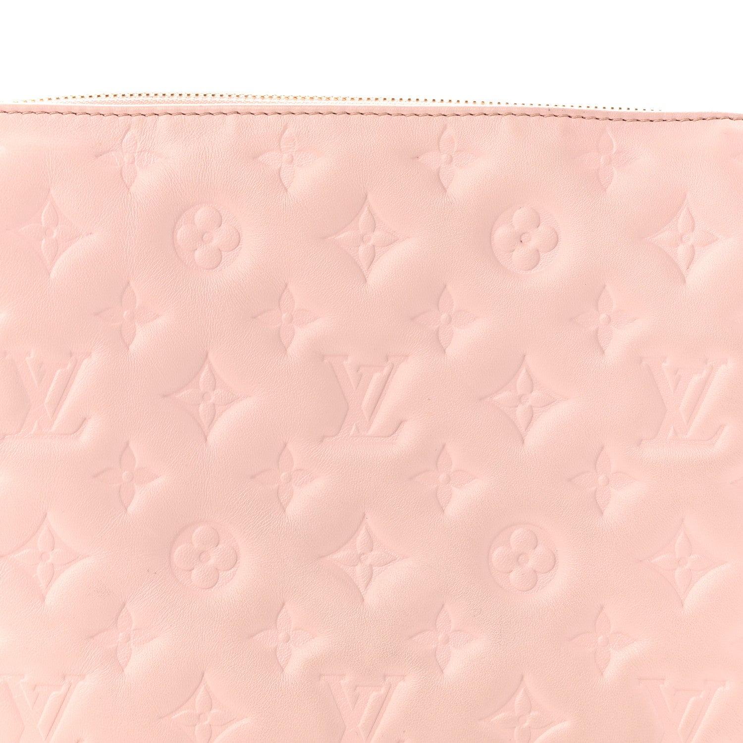 Louis Vuitton Lambskin Embossed Monogram Coussin PM Rose 7 of 11