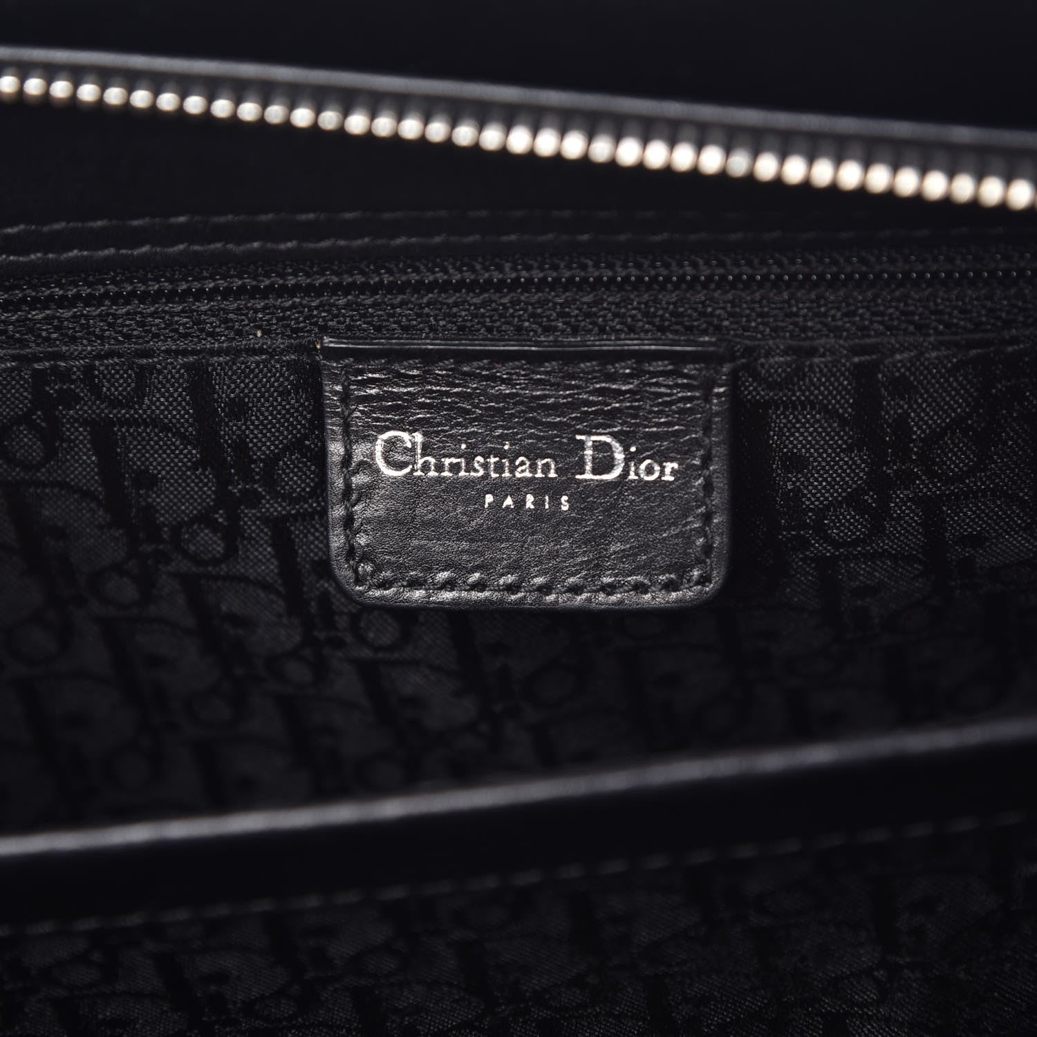 Christian Dior Calfskin Cannage Stitched East West Lady Dior Black 6 of 11