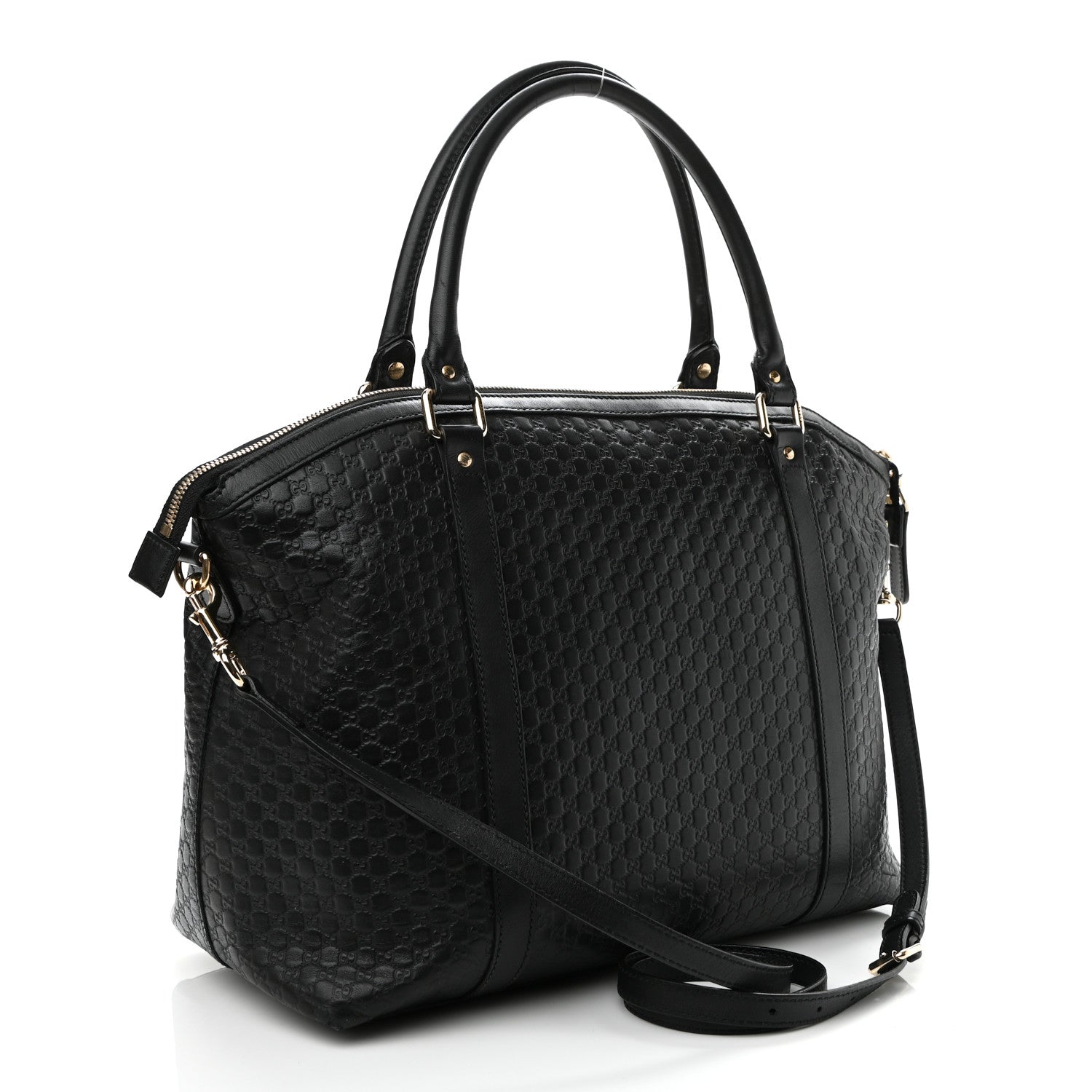 Gucci Soft Microguccissima Large Dome Satchel Black 3 of 16
