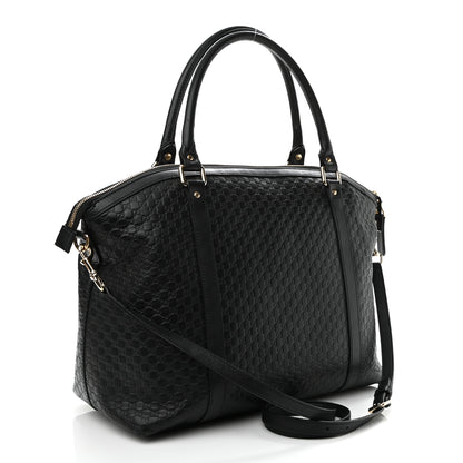 Gucci Soft Microguccissima Large Dome Satchel Black 3 of 16