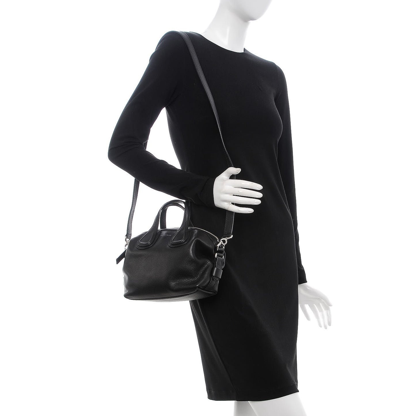 Waxed Calfskin Micro Nightingale Black