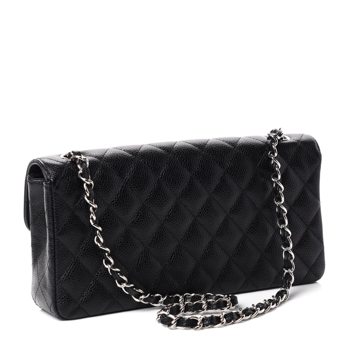 Caviar Quilted East West Flap Black