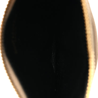 Saint Laurent Monogram Grain de Poudre 5 Fragments Zip Pouch Card Holder Dark Beige 5 of 7